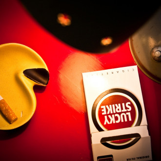 reclame van het sigarette merk luckystrike